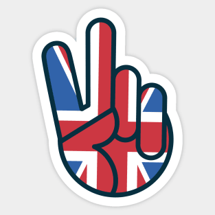 OldSalt UK Flag Peace Sign Sticker